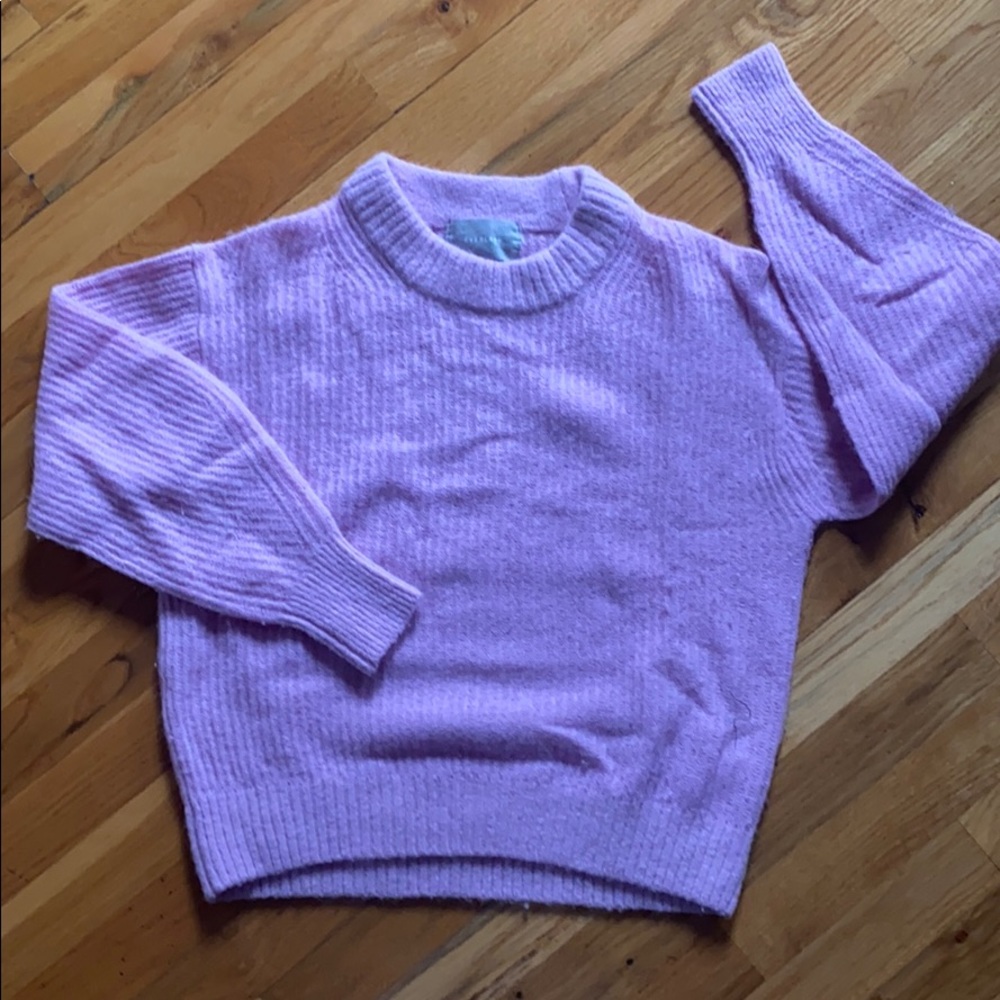 Everlane crew neck light pink sweater